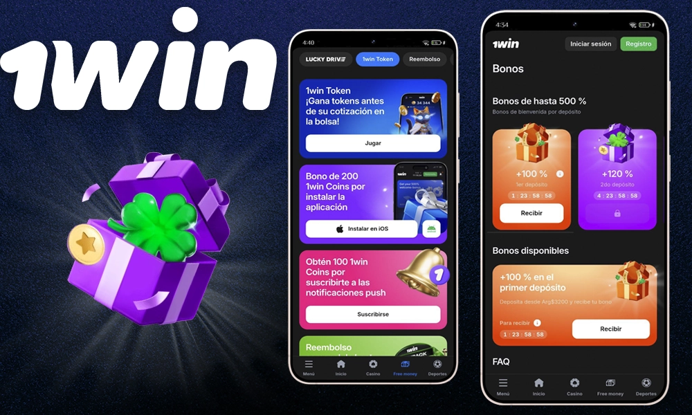 Bonos y promociones en la 1win App en Ecuador